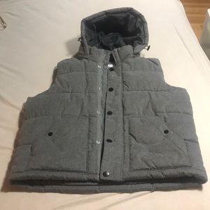 Old navy vest with hood